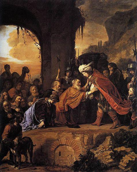 Salomon de Bray Joseph Receives His Father and Brothers in Egypt Norge oil painting art